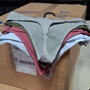 Set of Textured Multicolor Panties